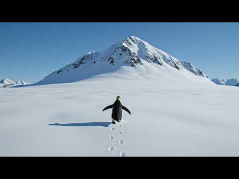 Penguin toward the mountain video thumbnail